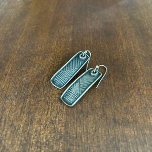 Sterling Silver Artisan Geometric Earrings